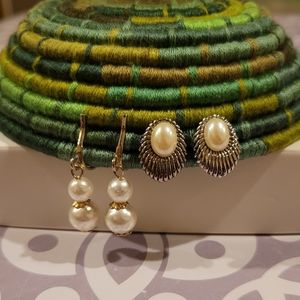 Vintage clip on earrings